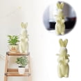 thumbnail image 1 of Dpytoraw Easter Flocked Bunny Decor, Yellow, 7.87 Inch, 1PC,the Fun Way For You To Celebrate Easter, 1 of 5