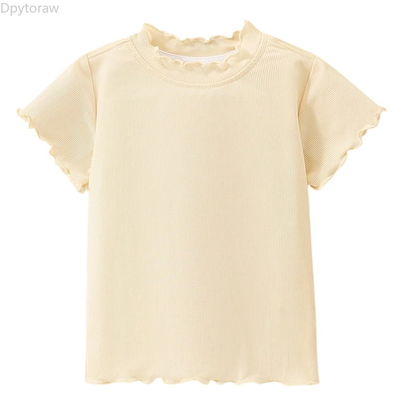 Dpytoraw Elastic Short Sleeve Top For Boys – Lightweight Comfortable Blend Tee For Everyday Wear Breathable Everyday Shirt For Ages 1–10 Boys Summer Tops Short Sleeve Size 2-3 Years
