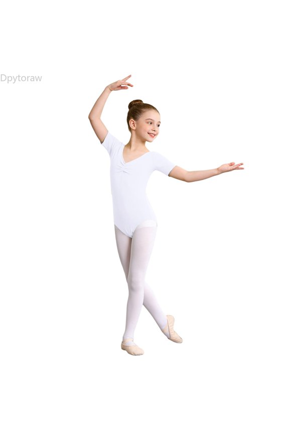 Elegant Girls Dance Jumpsuit For Ballet Practice Comfortable Fit With Easy Snap Front Girls Dance Leotards Size 3-4 Years