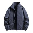 thumbnail image 1 of Dpytoraw Fall Jacket Loose Plus Size Top Casual Simple Menswear Thin Breathable Coat, 1 of 4