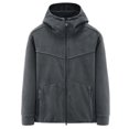thumbnail image 1 of Dpytoraw Fleece Jacket Men Coat With Hood Zipper Thick Outwear Windproof Men's Jacket Autumn Winter Classic, 1 of 5