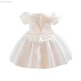 thumbnail image 1 of Dpytoraw Girl Bowknot Tutu Dress For Kids Baby Wedding Bridesmaid Birthday Party Baptism Dresses Girls Casual Summer Dresses,White Size 12-18 Months, 1 of 4