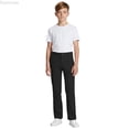 thumbnail image 1 of Dpytoraw Girls And Boys Zipper Style Pants Kids Dress Pants High Stretchy With Pockets Size 5 16 Years Boys Uniform Pants Size 13-14 Years, 1 of 5