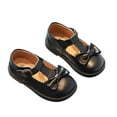 thumbnail image 1 of Dpytoraw Girls Bow Ballet Summer Fashion Soft Sole Mary Jane Shoes With Hook Loop Closure Girls Sandals For Wedding Size 10, 1 of 3
