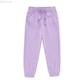 thumbnail image 1 of Dpytoraw Girls Boys Sweatpants Kids Casual Athletic Cotton Jogger Pants with Drawstring for Boys Girls Size 8-9 Years, 1 of 3