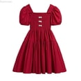 thumbnail image 1 of Dpytoraw Girls Dress Tween Boho Flutter Sleeve Tiered A Line Summer Dresses With Pockets Girls Summer Dresses Size 11-12 Years, 1 of 5