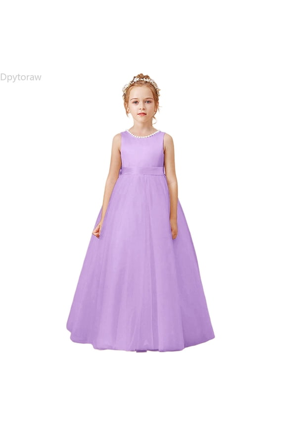 Girls Dresses Perfect For Parties And Everyday Wear Stylish And Comfortable Design For Young Fashionistas Girls Sleeveless Dresses For Vacation,Purple Size 11-12 Years