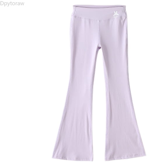 Dpytoraw Girls Flared Yoga Pants For Everyday Wear Stretchy Bootcut Leggings Soft Comfortable Casual Outdoor Play Active Sports Girls Athletic Pants Size 9-10 Years