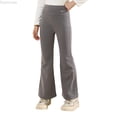 thumbnail image 1 of Dpytoraw Girls Fleece Lined Flare Leggings Warm Winter High Waisted Athletic Pants for Kids Size 12-13 Years, 1 of 5