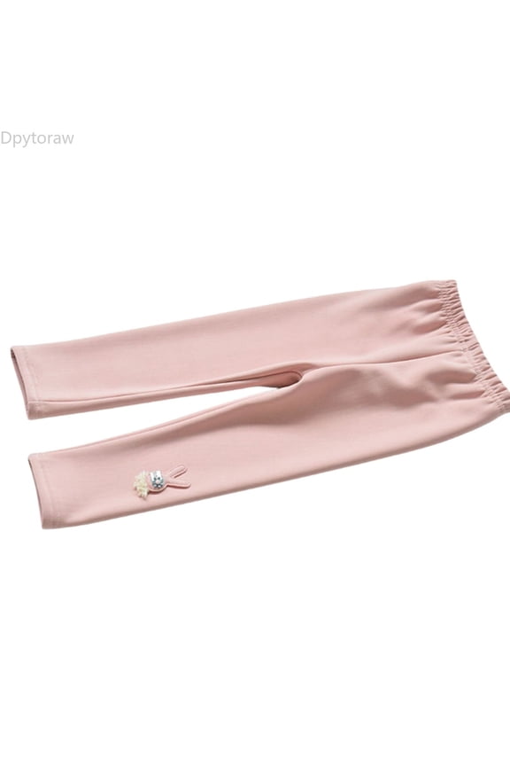 Girls Fleece Thermal Leggings Girls Lined Leggings Warm Winter Pattern Children Winter Thick Warm Trousers For Toddlers Girls Fleece Pants Size 12-18 Months