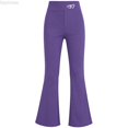 thumbnail image 1 of Dpytoraw Girls High Waist Flared Yoga Pants Lightweight Knit Trousers for Everyday Purple Size 8-9 Years, 1 of 5
