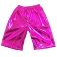 thumbnail image 1 of Dpytoraw Girls Metallic Shorts Dance Outfits Shiny Hot Pants Athletic Shorts For Girls Boys Cargo Pants Size 14-15 Years, 1 of 4