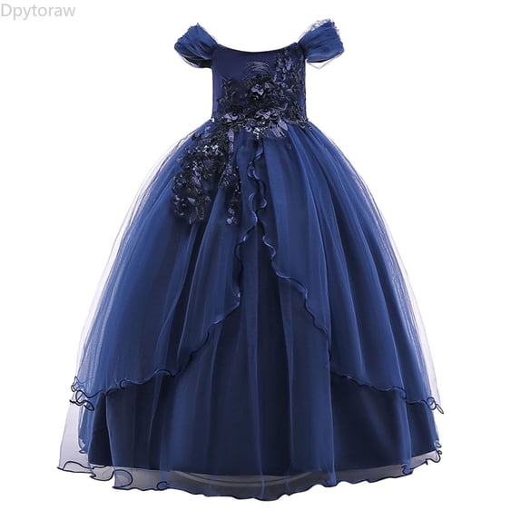 Dpytoraw Girls Prom Gowns Wedding Birthday Party Princess Long Dresses Size 3-4 Years