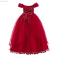 thumbnail image 1 of Dpytoraw Girls Prom Gowns Wedding Birthday Party Princess Long Dresses Size 4-5 Years, 1 of 3