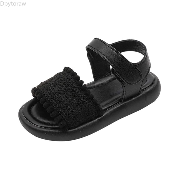Dpytoraw Girls Sandals For Toddlers Soft Sole Casual Summer Shoes Breathable Comfortable Lightweight Slip On Pure Color Infant Footwear Girls Sandals For Beach Size 5-6 Years