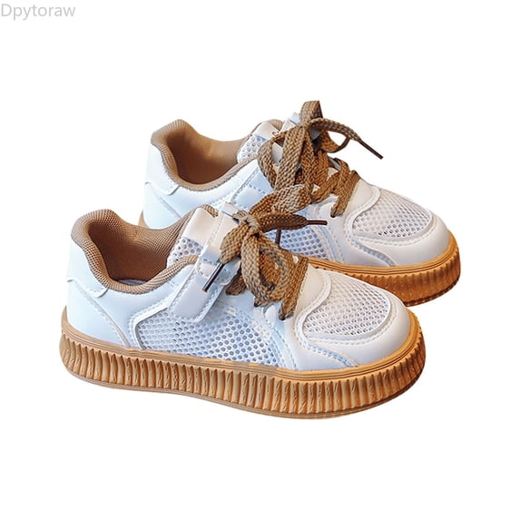 Dpytoraw Girls' Shoes Cookie Sneakers Mesh Shoes Casual Children's Shoes Breathable Board Shoes For Toddler Little/big Kids Athletic Shoes For Girls Size 9