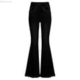 thumbnail image 1 of Dpytoraw Girls Stretch Denim Flared Pants, Bootcut Jeans for Teenagers and Big Kids Fashion Trousers with Comfortable Fit Black Size 5-6 Years, 1 of 6