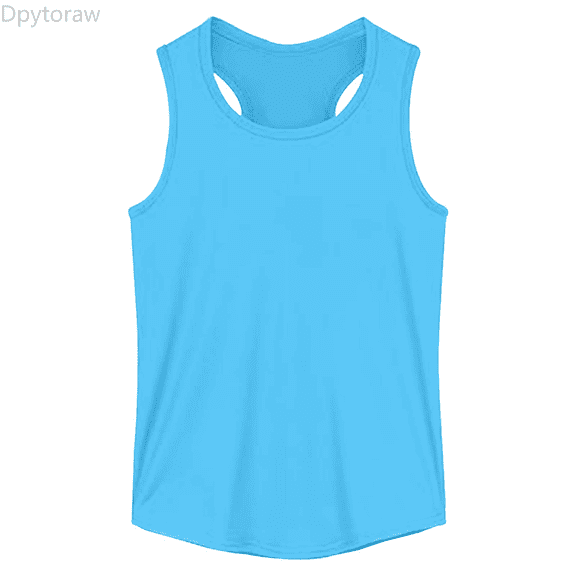 Dpytoraw Girls Tank Tops For Summer Comfort Stretchy Sleeveless Casual Wear Soft Blend Breathable Loose Fit For Daily Outdoor Activities Girl Vest Size Blue 3-4 Years