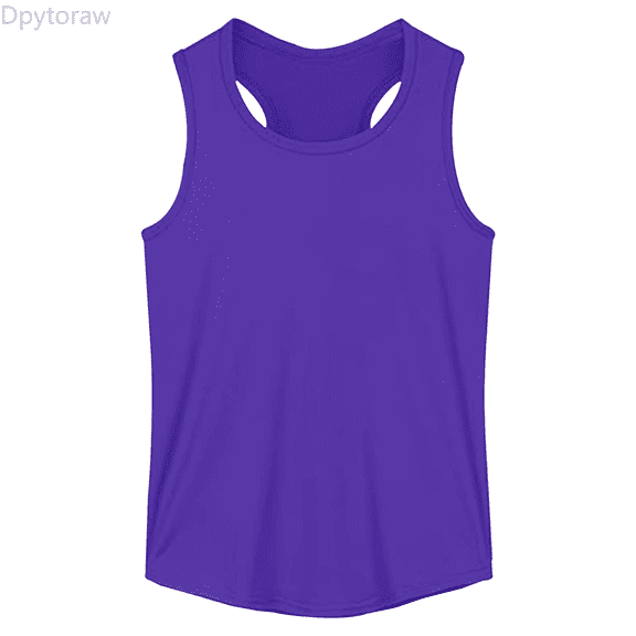 Dpytoraw Girls Tank Tops For Summer Comfort Stretchy Sleeveless Casual Wear Soft Blend Breathable Loose Fit For Daily Outdoor Activities Girl Vest‌ Size Purple 12-13 Years
