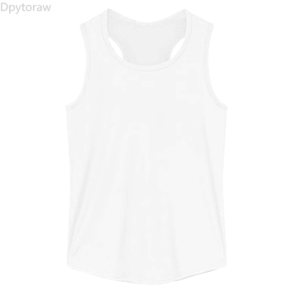 Dpytoraw Girls Tank Tops For Summer Comfort Stretchy Sleeveless Casual Wear Soft Blend Breathable Loose Fit For Daily Outdoor Activities Girl Vest‌ Size White 9-10 Years