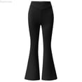 thumbnail image 1 of Dpytoraw Girls Uniform Pants Kids High Stretchy Flare Dress Pants Elastic Waist Size 5-6 Years, 1 of 4