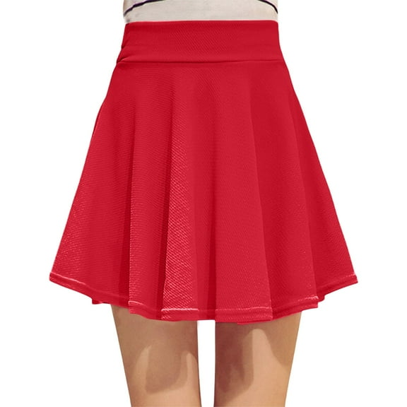 Dpytoraw High Waist Versatile Shorts For Women Candy Colored Inner Anti Exposure Ideal With Any Skirt Comfort And Style In One Red XL