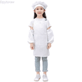 thumbnail image 1 of Dpytoraw Kid Art Smock Solid Color Apron Sleeve And Hat Three Piece Set For Children Printed Artist Painting Aprons Smocks With Long Sleeve Girls Top Size White 6-9 Years, 1 of 3