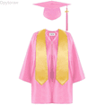 thumbnail image 1 of Dpytoraw Kids Boys Girls Unisex Preschool Kindergarten Graduation Gown Cap Set With Tassel And Graduation Sash For Child Size Back To School Tops 2026 Size Pink 2-3 Years, 1 of 3