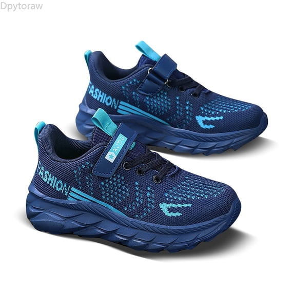 Dpytoraw Kids Breathable Mesh Slip On Sneakers Lightweight Boys Sports Shoes For Indoor Outdoor Training Tennis Running Active Play Boys Sports Shoes Size 13