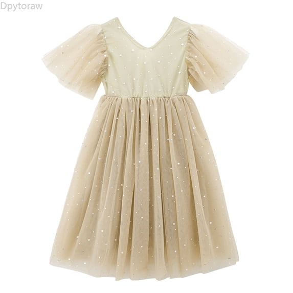 Dpytoraw Kids Children Long Dresses For Girls Star Printed Casual Dress Big Girl Clothes Summer Sleeveless Dress Girls Tulle Dresses Size 2-3 Years