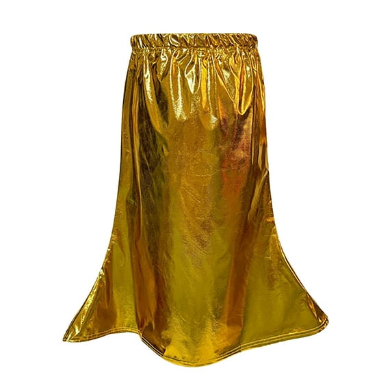 Dpytoraw Kids Girls And Adults Shiny Metallic Pleated Skirt For Ballet Dance Party Girls Party Dresses for Easter Size 13-15 Years