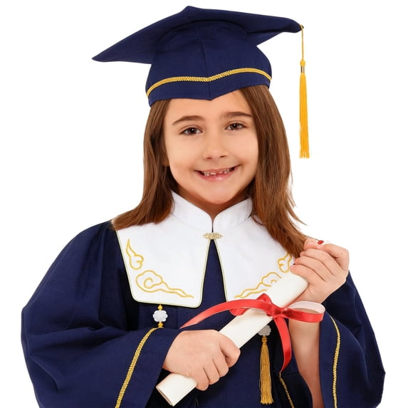 Dpytoraw Kids Graduation Cap and Gown Set, Preschool & Kindergarten Graduation Outfit with Tassel Size 2-3 Years
