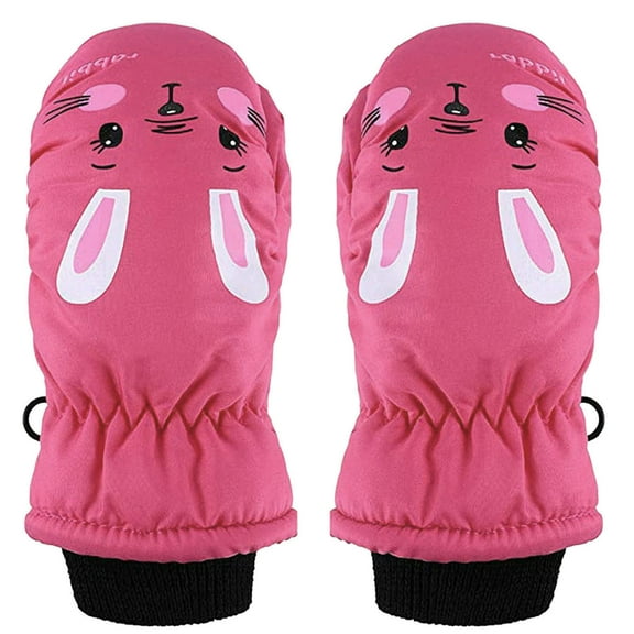 Dpytoraw Kids Ski Gloves Mittens Water-proof Winter Snow Gloves for Toddler Boys Girls
