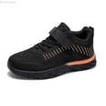 thumbnail image 1 of Dpytoraw Kids Sneakers Boys Casual Shoes Lightweight Breathable Comfortable Walking Shoes For Daily Wear Non Slip Durable Design For Boys Age 7 15 Kids Athletic Shoes Size Orange 8-9 Years, 1 of 5
