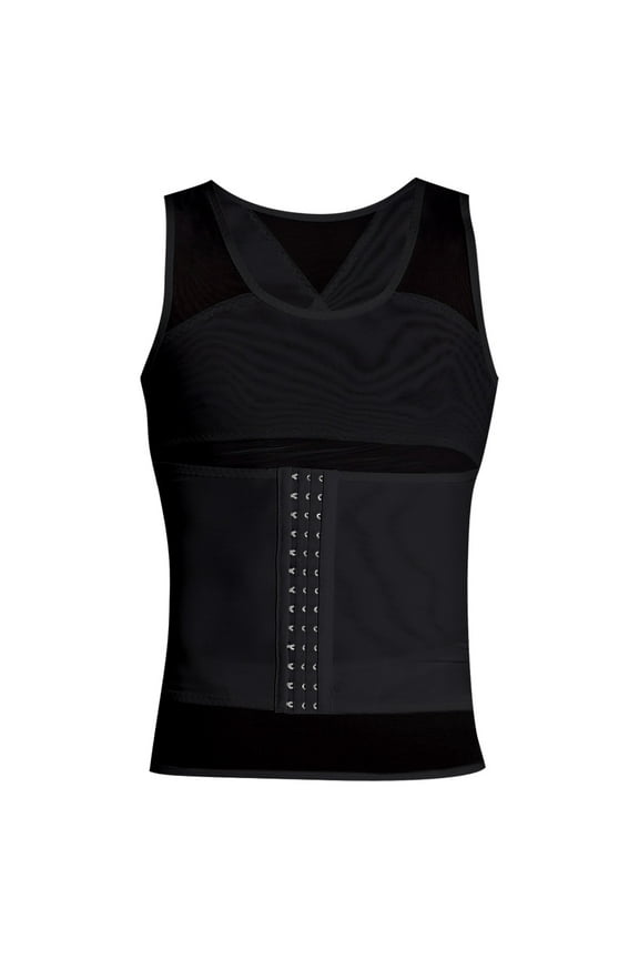 Large Men'S Tight With Three Buttons For And Body Shaping Top Waist Girdle Chest Girdle And Tight Waistband Tight Fitting