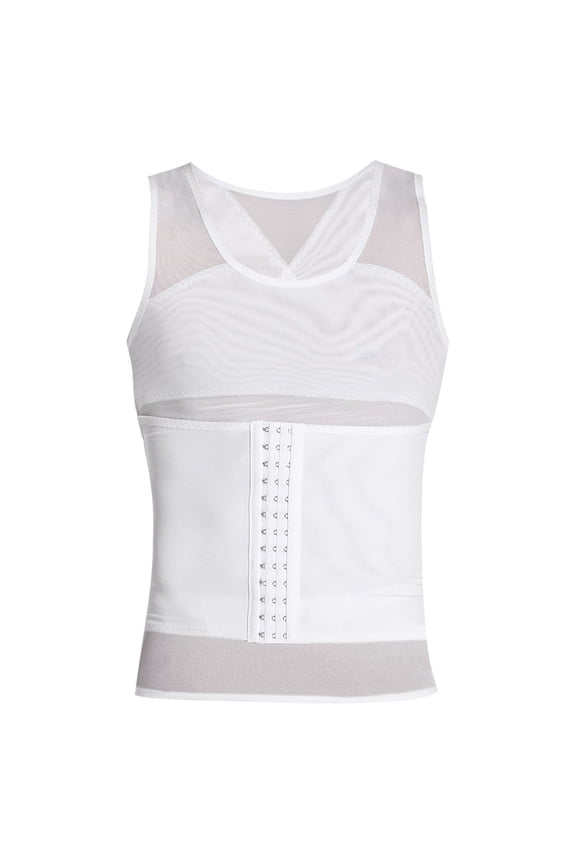 Large Men'S Tight With Three Buttons For And Body Shaping Top Waist Girdle Chest Girdle And Tight Waistband Tight Fitting