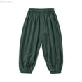 thumbnail image 1 of Dpytoraw Little Child Baby Pants Long Pants Soft Harem Pants For Boys Girls Boys Summer Bloomers Girls Air Conditioning Pants Boys Pants Size 5-6 Years, 1 of 5