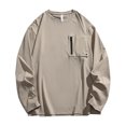 thumbnail image 1 of Dpytoraw Long Sleeve Performance T Shirt For Men 3 Hidden Pockets Wicking Shirt For Travel & More, 1 of 5