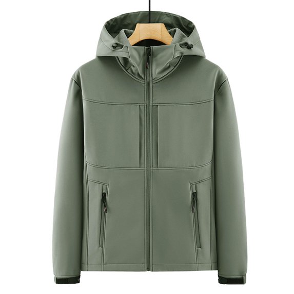 Dpytoraw Male Autumn And Winter Solid Color Soft Jacket Jacket