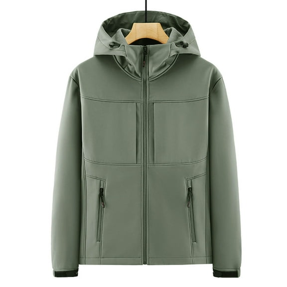 Dpytoraw Male Autumn And Winter Solid Color Soft Jacket Jacket