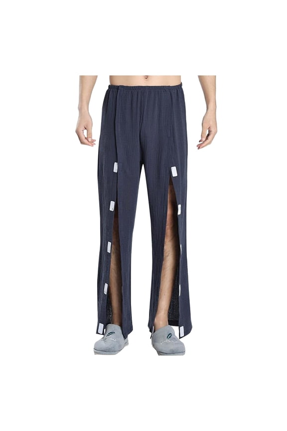 Male Easy To Wear And Take Off Patient Care Clothes Pure Sleeping Pants
