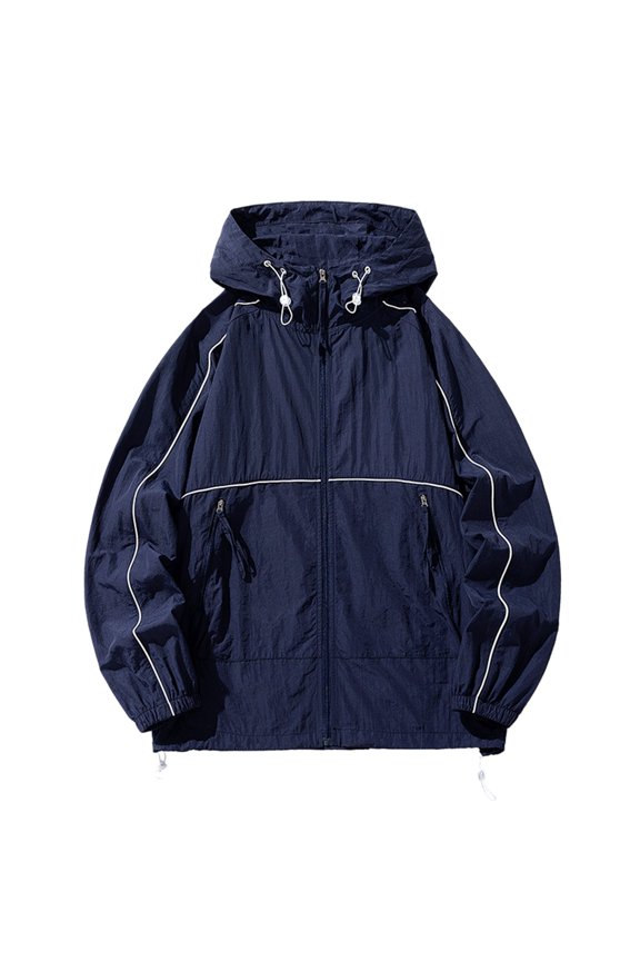 Male Lightweight Breathable Jacket Ice Silk Sun Clothes Fishing Skin Coat