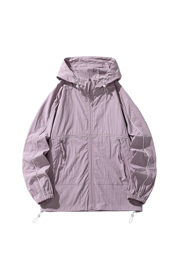 Male Lightweight Breathable Jacket Ice Silk Sun Clothes Fishing Skin Coat