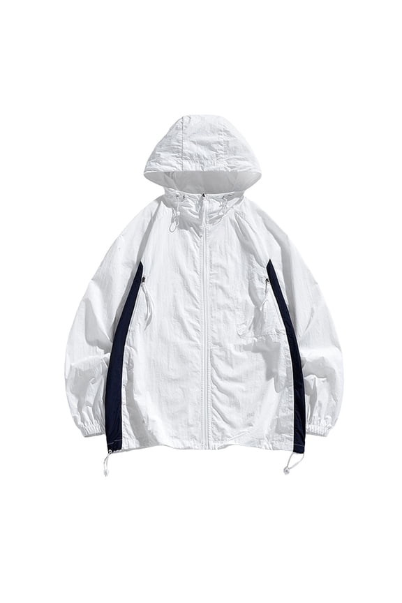 Male Lightweight Breathable Jacket Ice Silk Sun Clothes Fishing Skin Coat