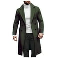 thumbnail image 1 of Dpytoraw Male Winter Coat Jacket Style Fashion Handsome Long Wool Overcoat Comfortable Warm Soft Coat, 1 of 4