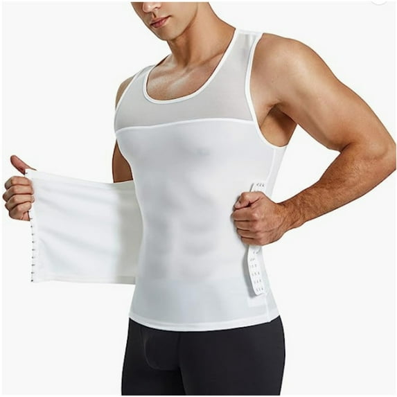 Dpytoraw Men Body Vest Tight Tank Top Compression Shirt Underwear