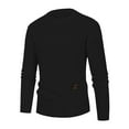 thumbnail image 1 of Dpytoraw Men Crew Neck Sweater Autumn And Winter Simple Solid Color Sweater Fashion Casual Longsleeved Sweater, 1 of 2
