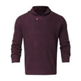 thumbnail image 1 of Dpytoraw Men's Casual Sweater Pullover Long Sleeve High Collar Slim Knit Sweater, 1 of 4