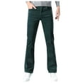 thumbnail image 1 of Dpytoraw Men's Corduroy Vintage Bell Bottom Pants 70s Disco Stretchy Flared Pants Fit 60s 70s Outfits For Men Mens Bell Bottom Jeans., 1 of 4