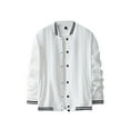 thumbnail image 1 of Dpytoraw Men's Fashion Jacket Casual Slim Fit Cotton Baseball Bomb Jacket Urb Classic College Jacket, 1 of 4
